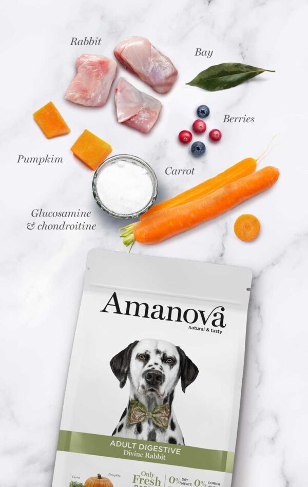 Amanova Adult Digestive Divine Rabbit Zaragoza Saco Ingredientes