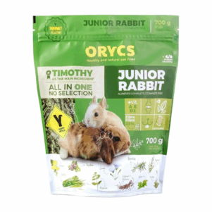 Alimento completo orycs Junior Rabbit para conejos enanos junior mascotas bastet
