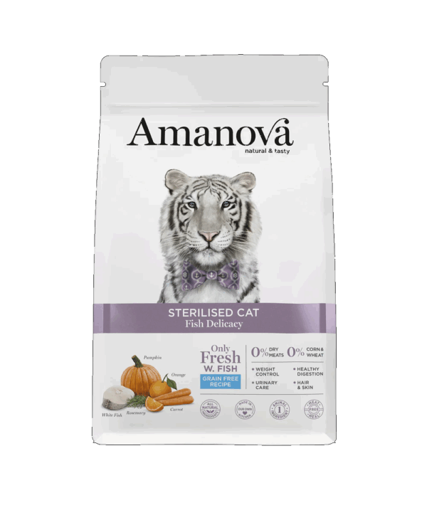 Amanova Sterilised Cat Fish Delicacy - Imagen 2
