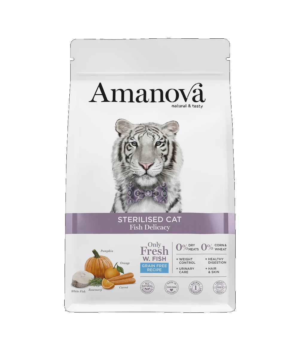 Amanova Sterilised Cat Fish Delicacy - Imagen 2