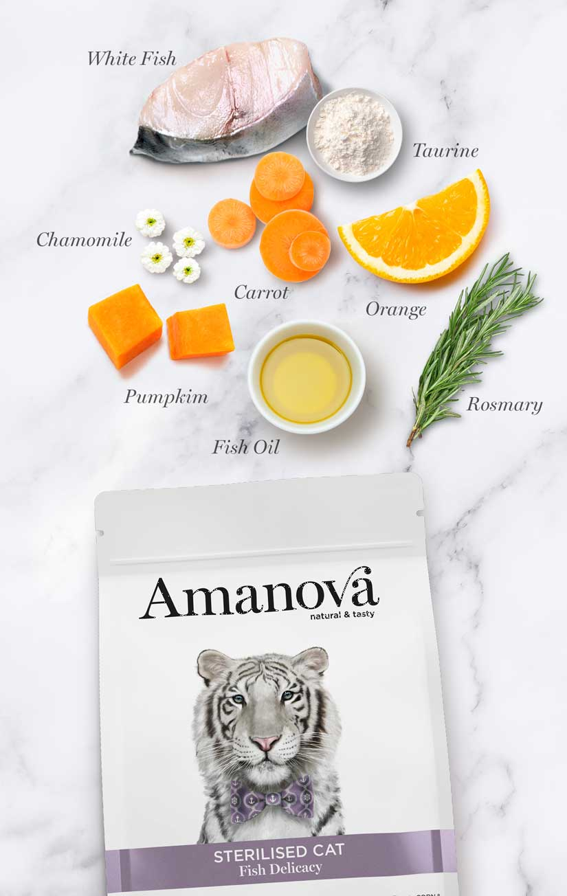 Amanova Sterilised Cat Fish Delicacy - Imagen 4