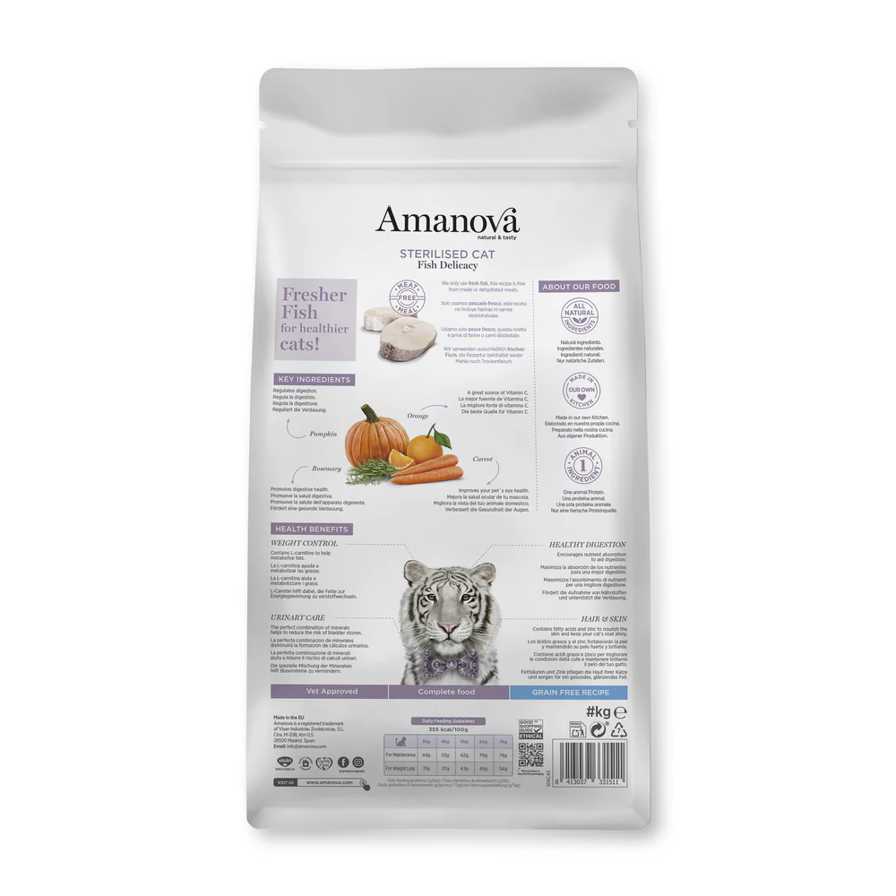 Amanova Sterilised Cat Fish Delicacy - Imagen 3
