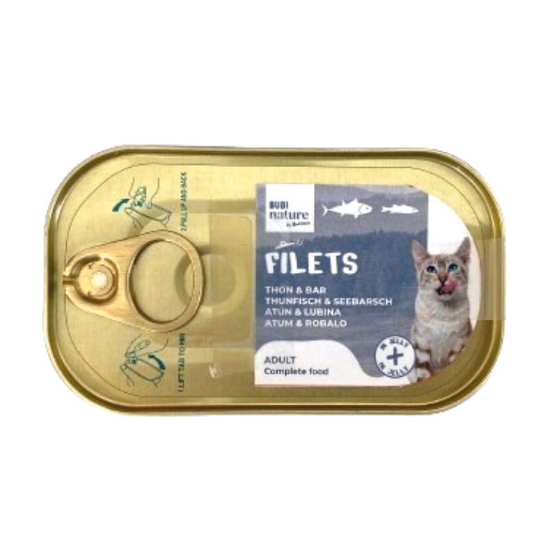 BubiNature Filets Atún y Lubina 85 gr