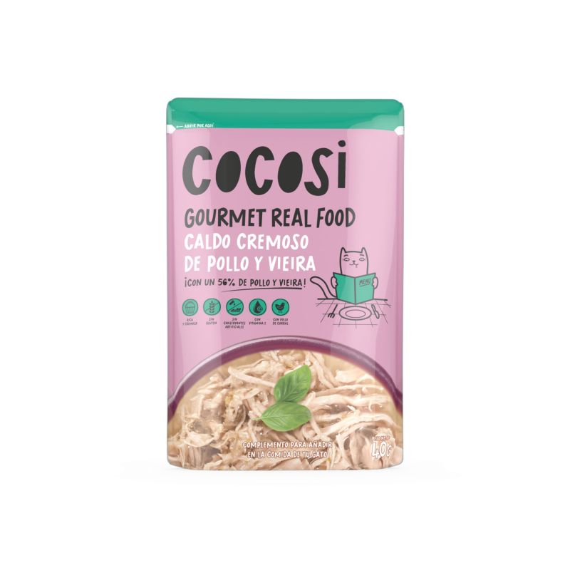 Cocosi Cat Caldo Cremoso Pollo Vieira 40 gr